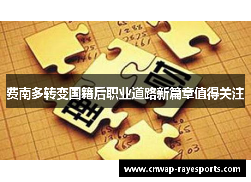 费南多转变国籍后职业道路新篇章值得关注